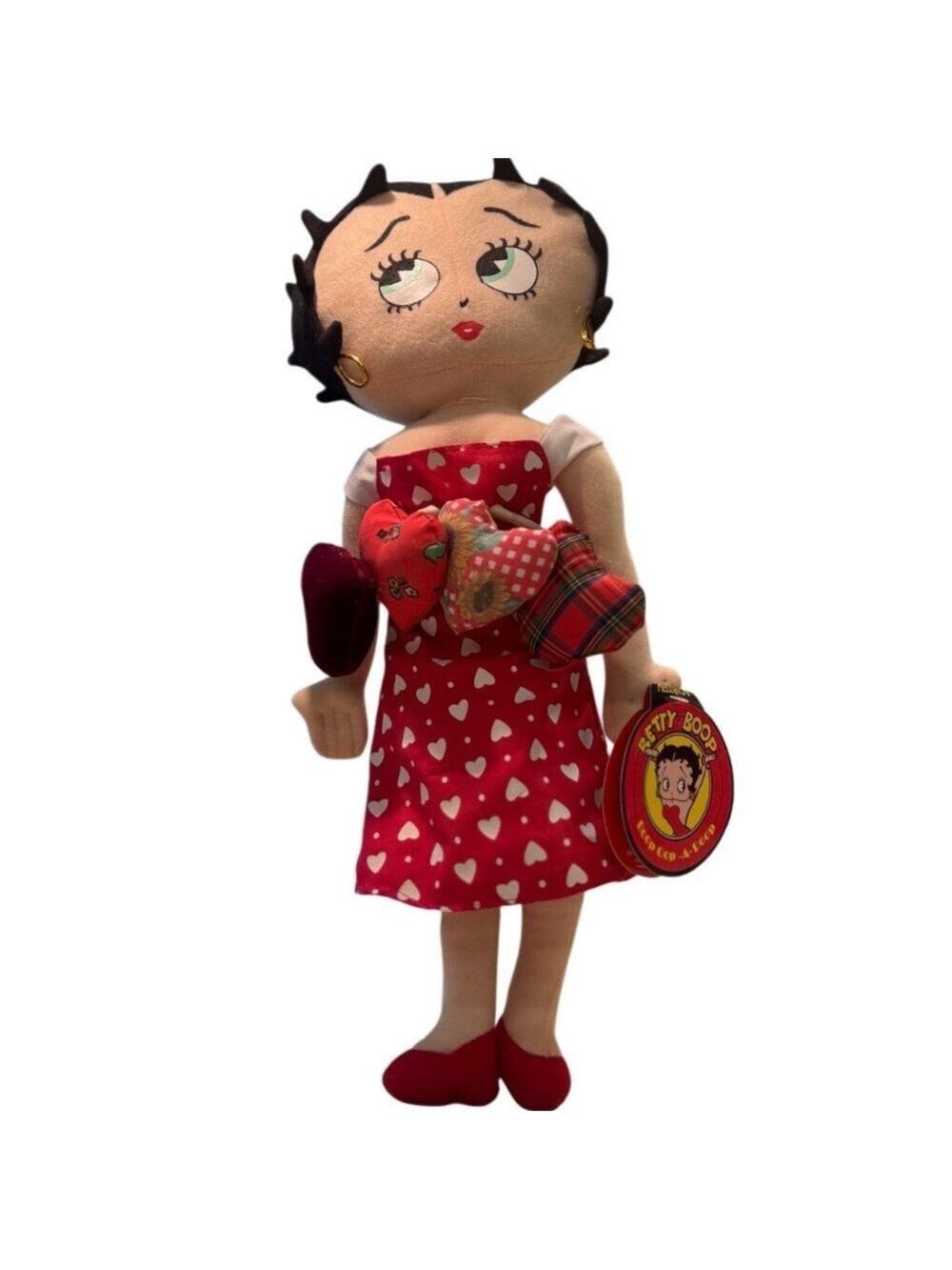 Betty Boop Plush Red and White Heart Dress 2004